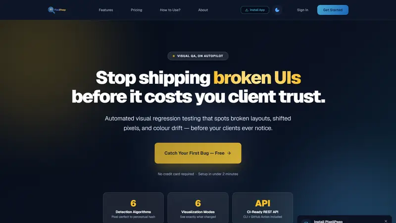 PixellPeep home page